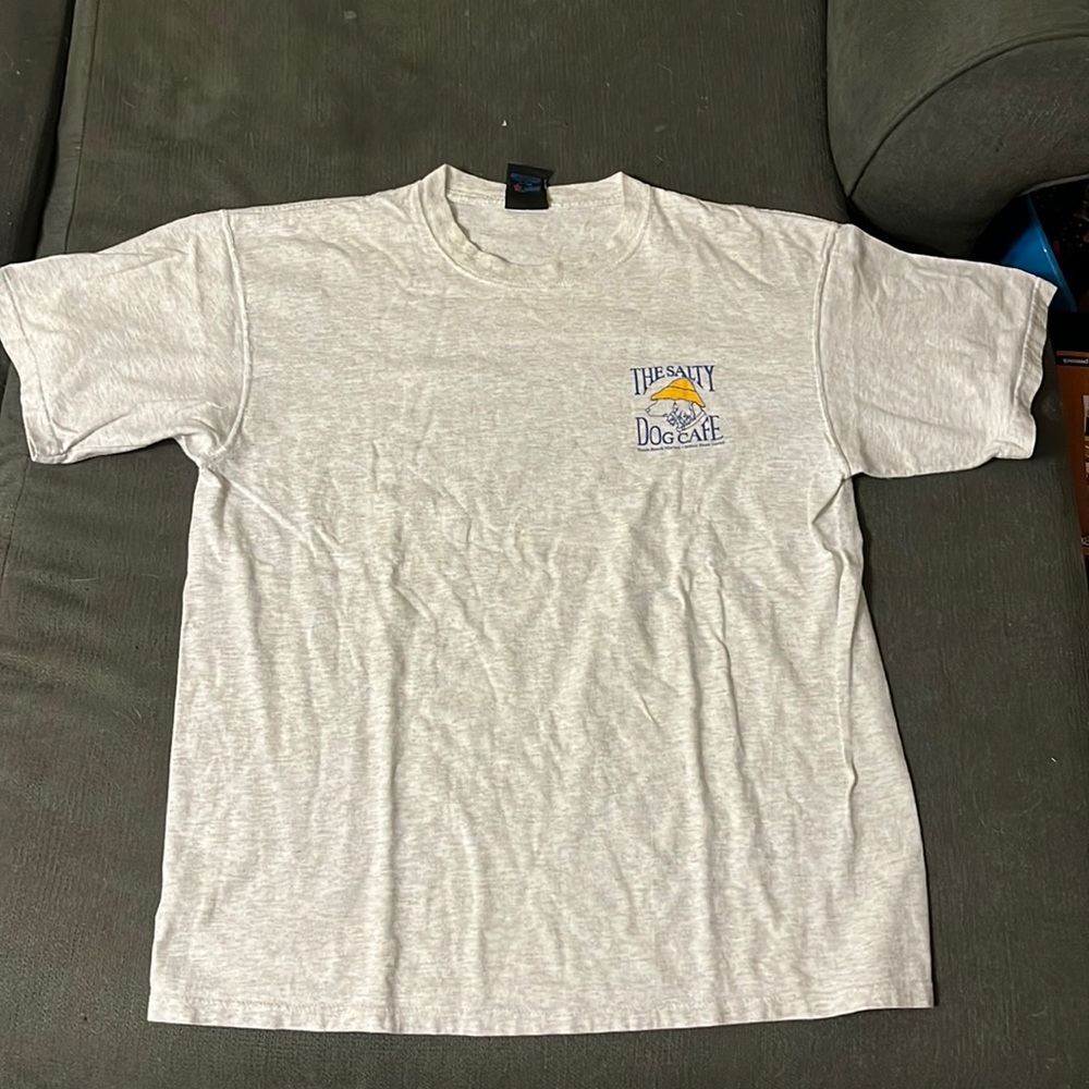 SALTY DOG CAFE T SHIRT GRAY SIZE L $10 OR BEST OFFER